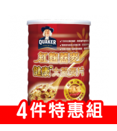 桂格紅麴蕎麥健康大燕麥片850g(素食可)-四入特惠組